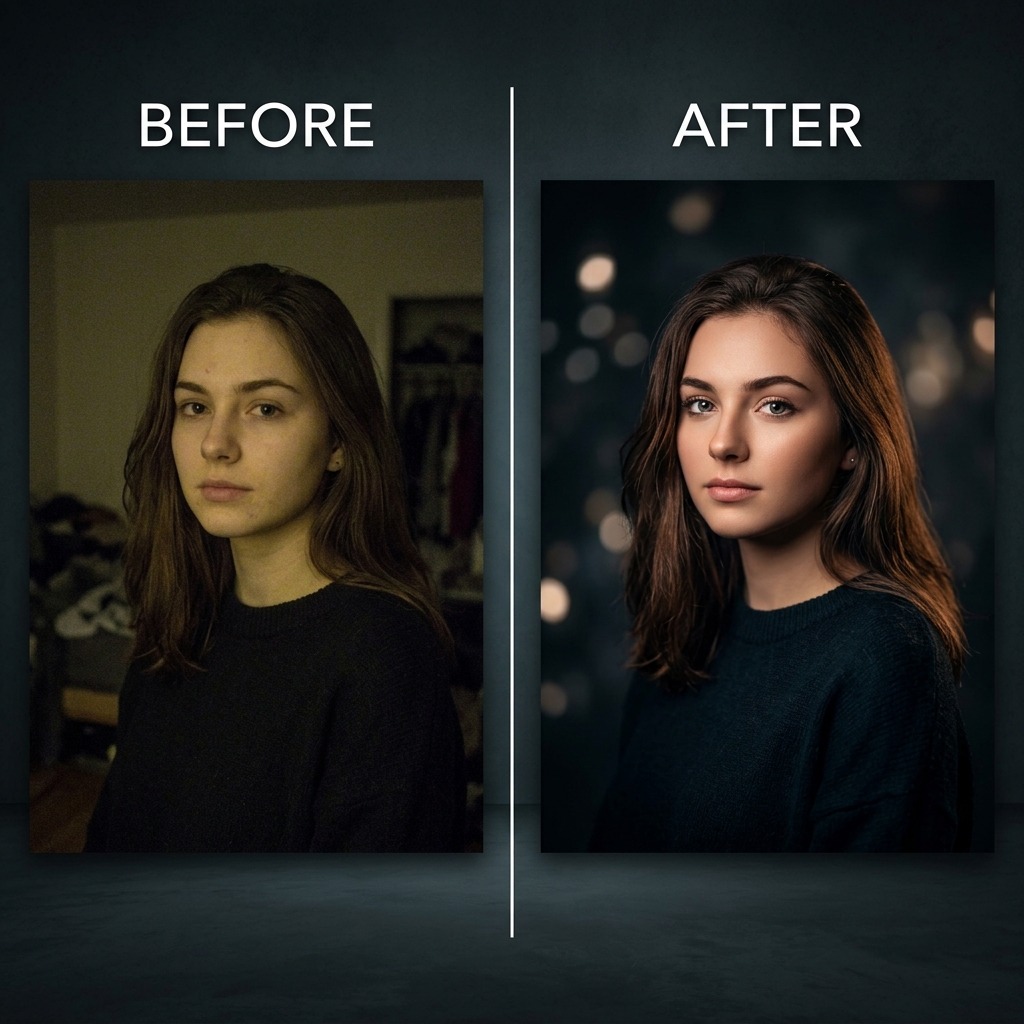 Antes e depois - Comparação de resultados com PromptVision Pro
